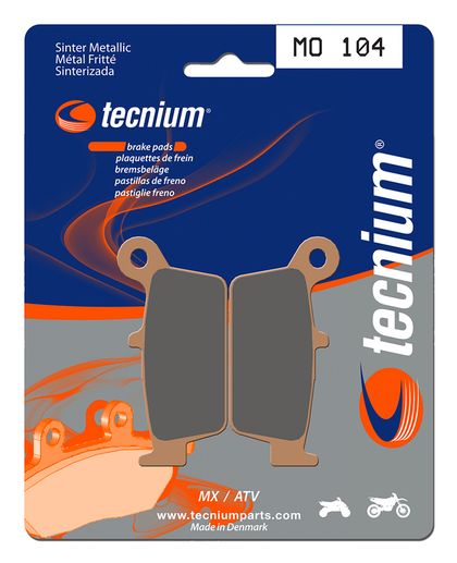 Plaquettes de freins Tecnium MX/Quad métal fritté - MO104