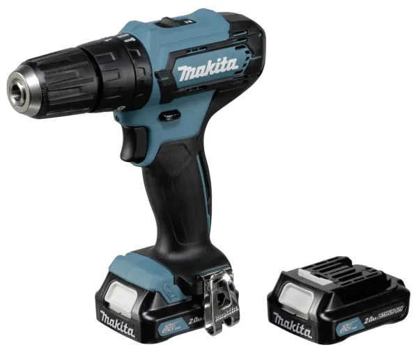 Makita - Støddriver - ledningfri - 2-hastigheders - nøgleløs borepatron 10 mm - 30 N·m - 2 batterier - 12 V