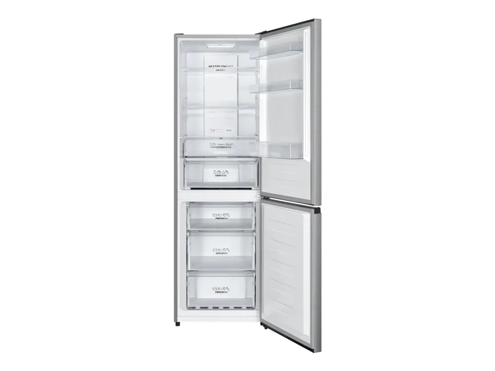 Gorenje N619EAXL4 - Køleskab/fryser - bund-fryser - bredde: 59.5 cm - dybde: 59 cm - højde: 186 cm - 304 liter - Klasse E - rustfrit stål