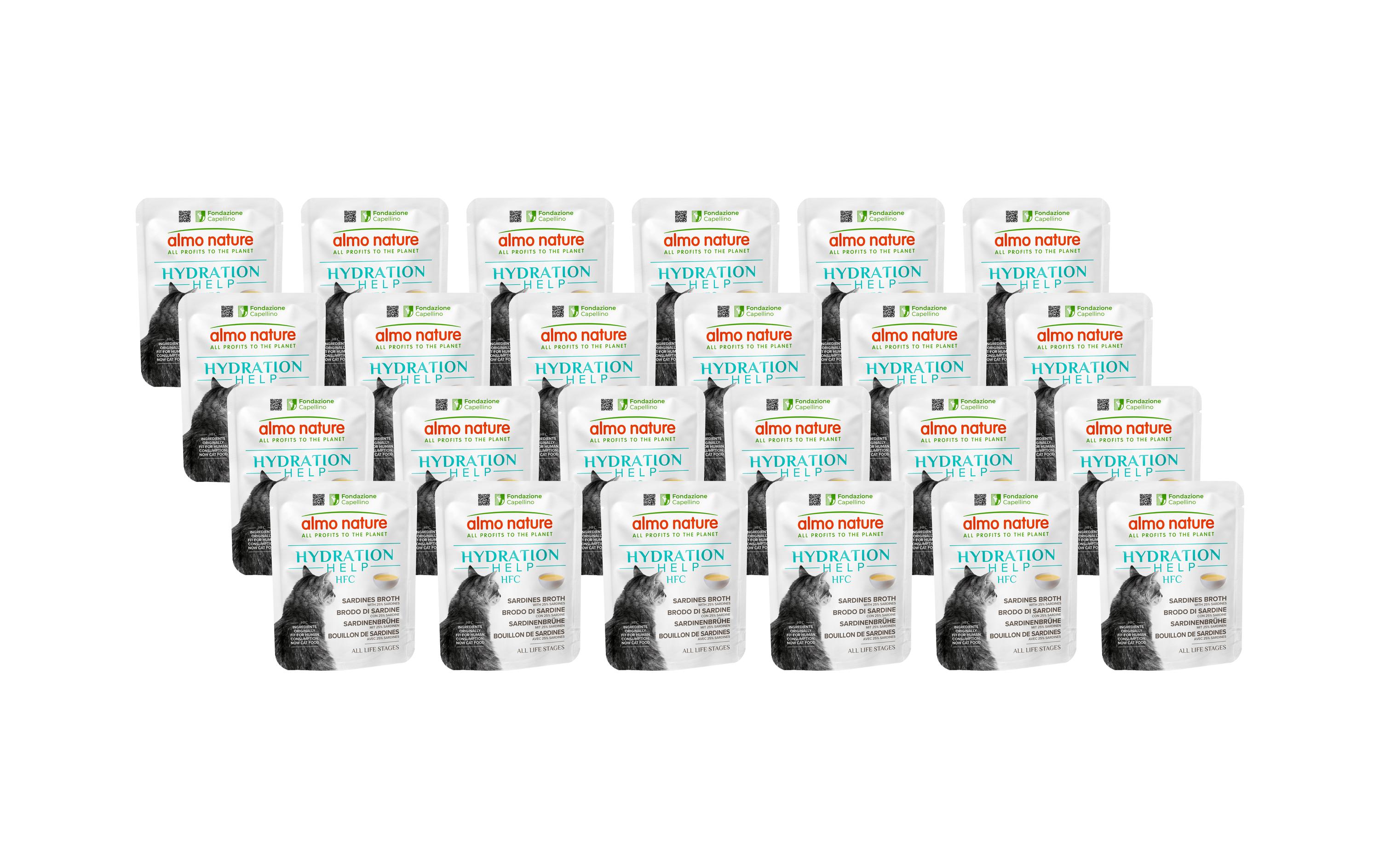 HFC Hydration mit Sardinen und Brühe 24 x 50 gVitamine und Feuchtigkeit in jeder Portion für die Katze