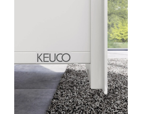 KEUCO Stageline wastafelmeubel met LED-verlichting, BxHxD 80 x 62,5 cm x 49 cm, frontkleur wit hoogglans, 32862300100