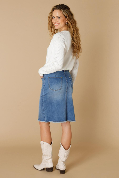 Ivy Beau blauwe dames rok