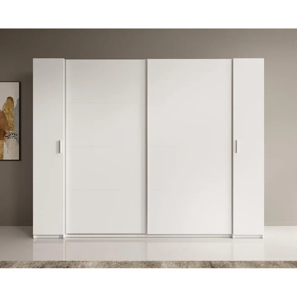 Meubella - Kledingkast Stoke - Wit - 270 cm