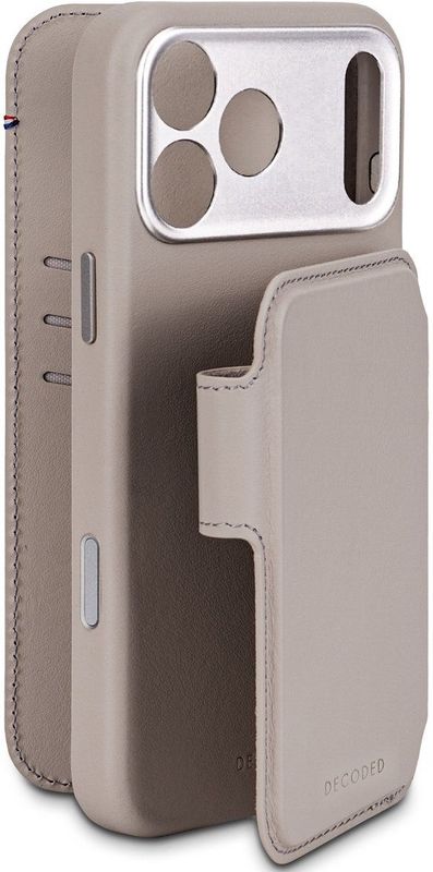 Decoded - 2 in 1 Leather Detachable Wallet - Solid Clay - Voor Apple iPhone 17 Pro Max