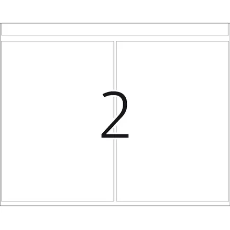Herma 500 Haftetiketten für Druckmaschinen 74x105 mm, permanent haftend, weiß