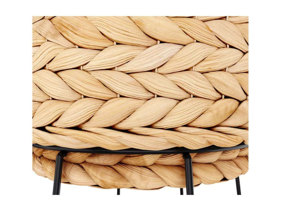 Pot de Sol Rond - Style Boho - 65 CM - Firna Naturel