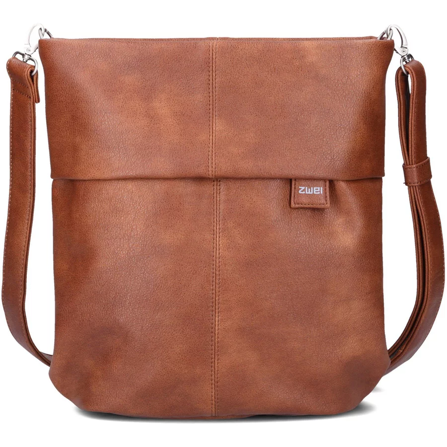 zwei Mademoiselle M12 - Schultertasche 32 cm cognac