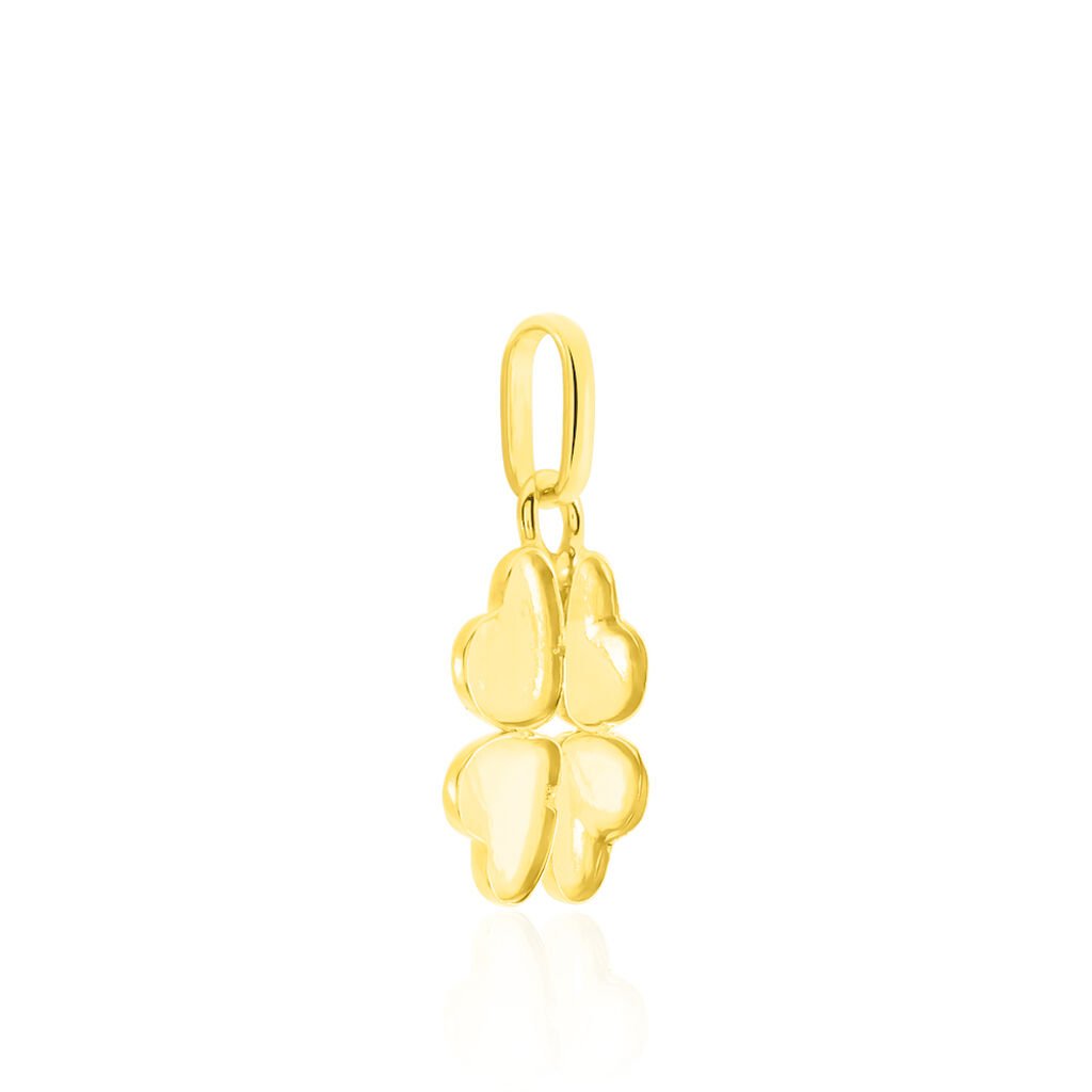 Pendentif Eudocie Coeur Trefle Or Jaune