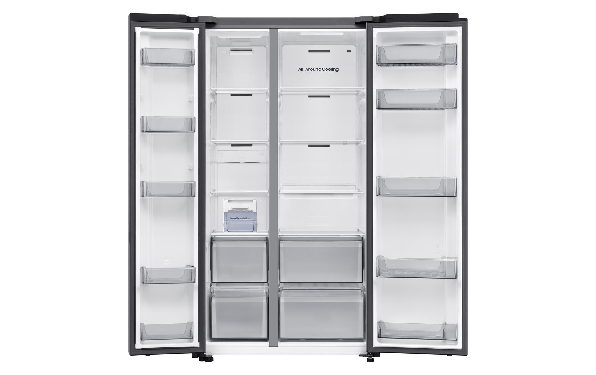 Foodcenter RS70F65QETWS Grau<br>Side by Side Kühl- und Gefrierteil