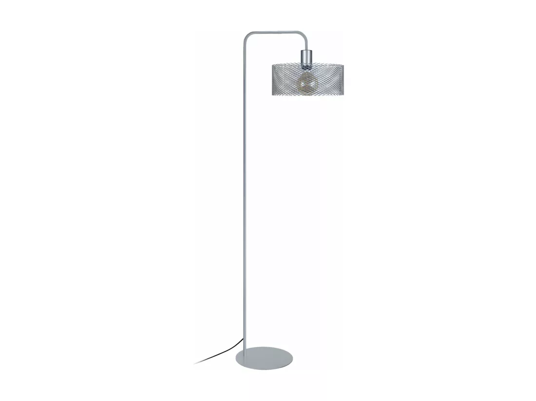Lampadaire métal aluminium 157 cm.