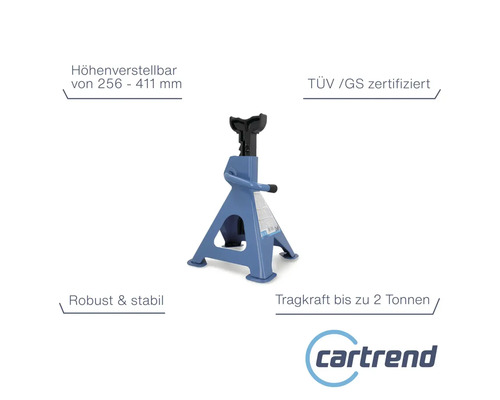 2-tons krikstandaard, hoogte 26,5-42 cm