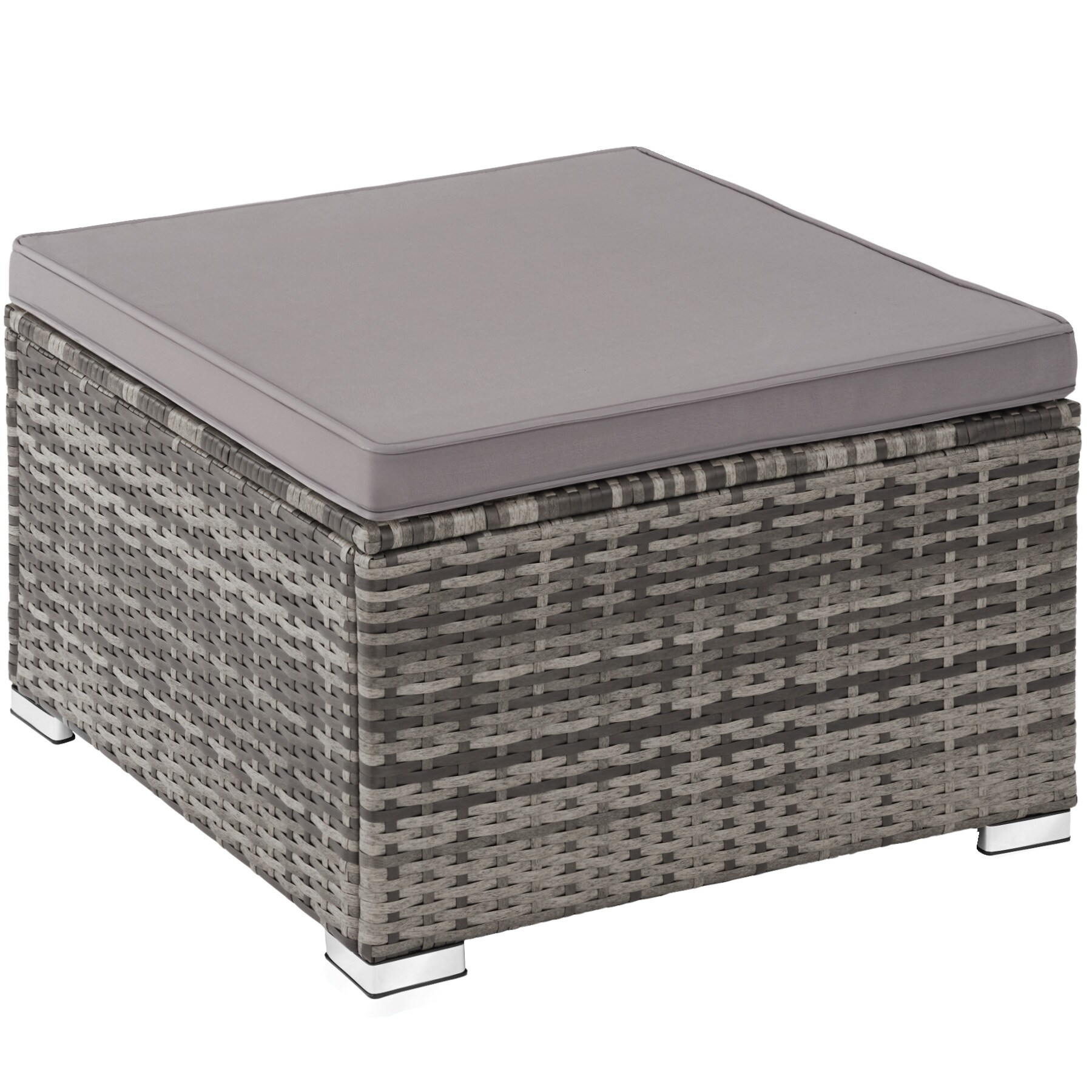 tectake® Rattan Lounge, für 3 bis 4 Personen, UV-beständig, variabel aufstellbar