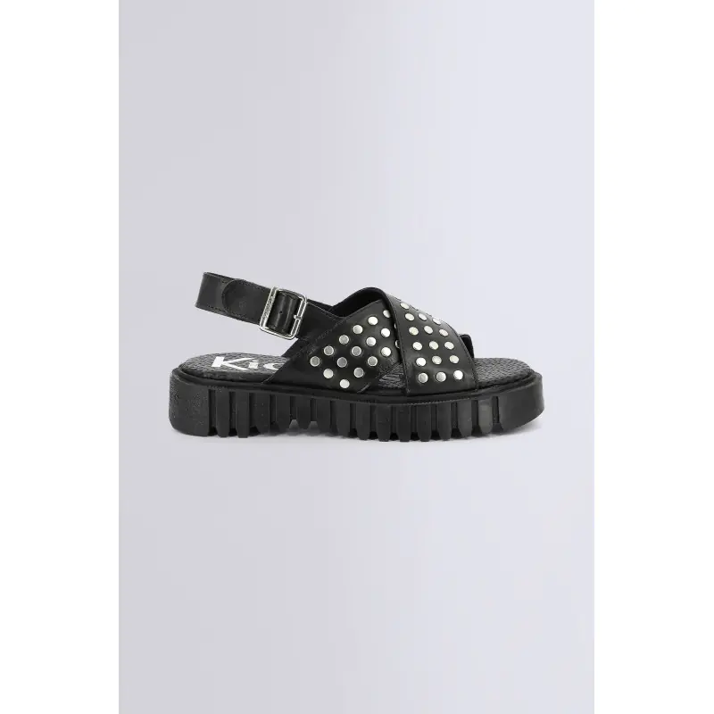 KICK FACT NOIR SANDALES Cuir Femme
