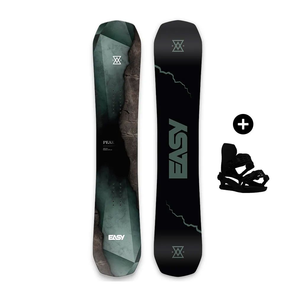 Easy Pack snowboard PEAK - Pack snowboard all-mountain Homme green/black