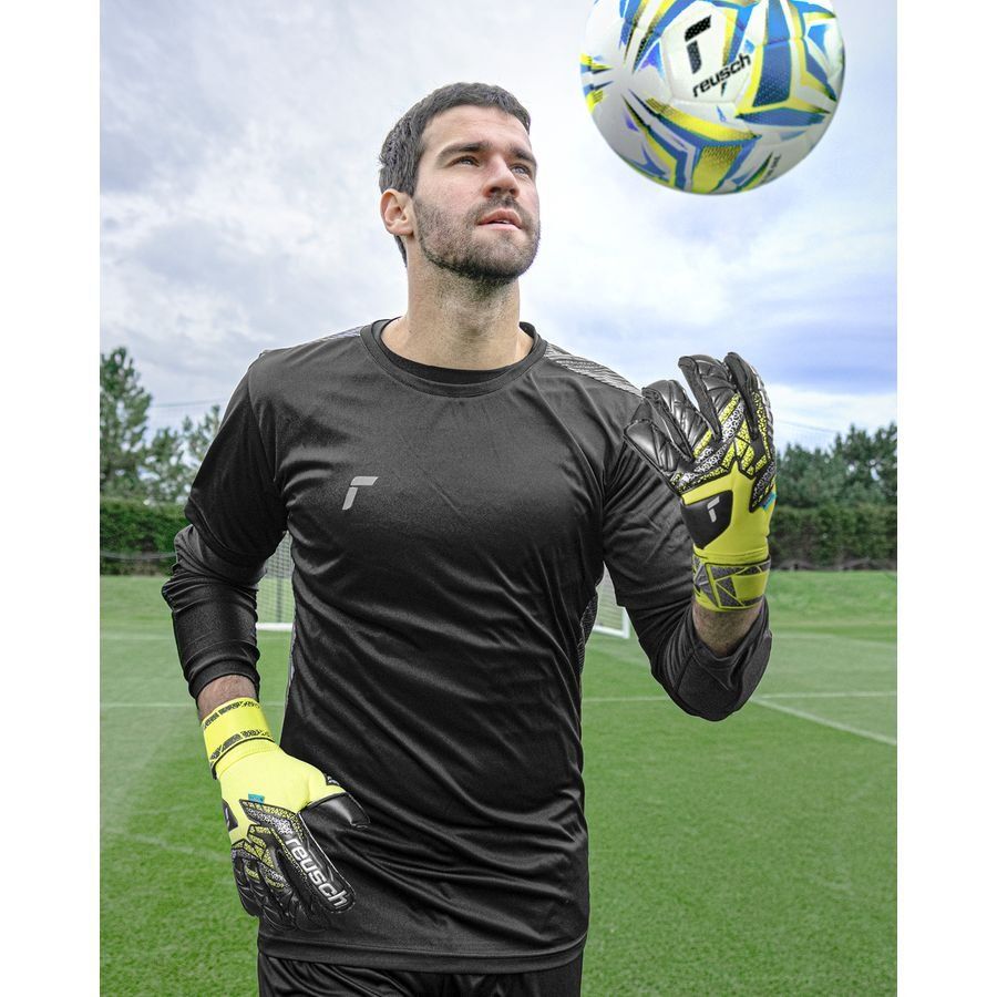 Reusch Gants de Gardien Attrakt Duo Evolution GK:LAB - Jaune/Argenté/Noir