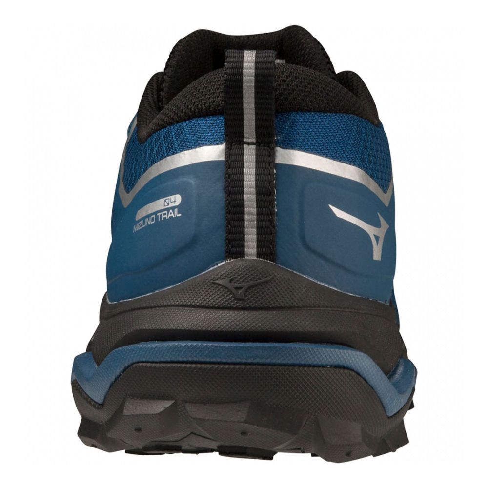 Mizuno WAVE IBUKI 4 GTX - Chaussures trail Homme blue opal/black/zinnia