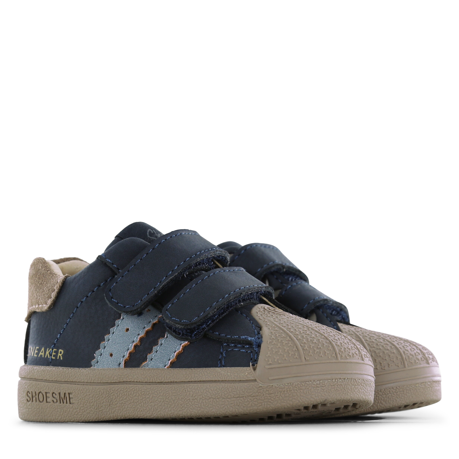 Shoesme donkerblauw sneakertje met stootneus Microfiber nubuck, Suède | Jon