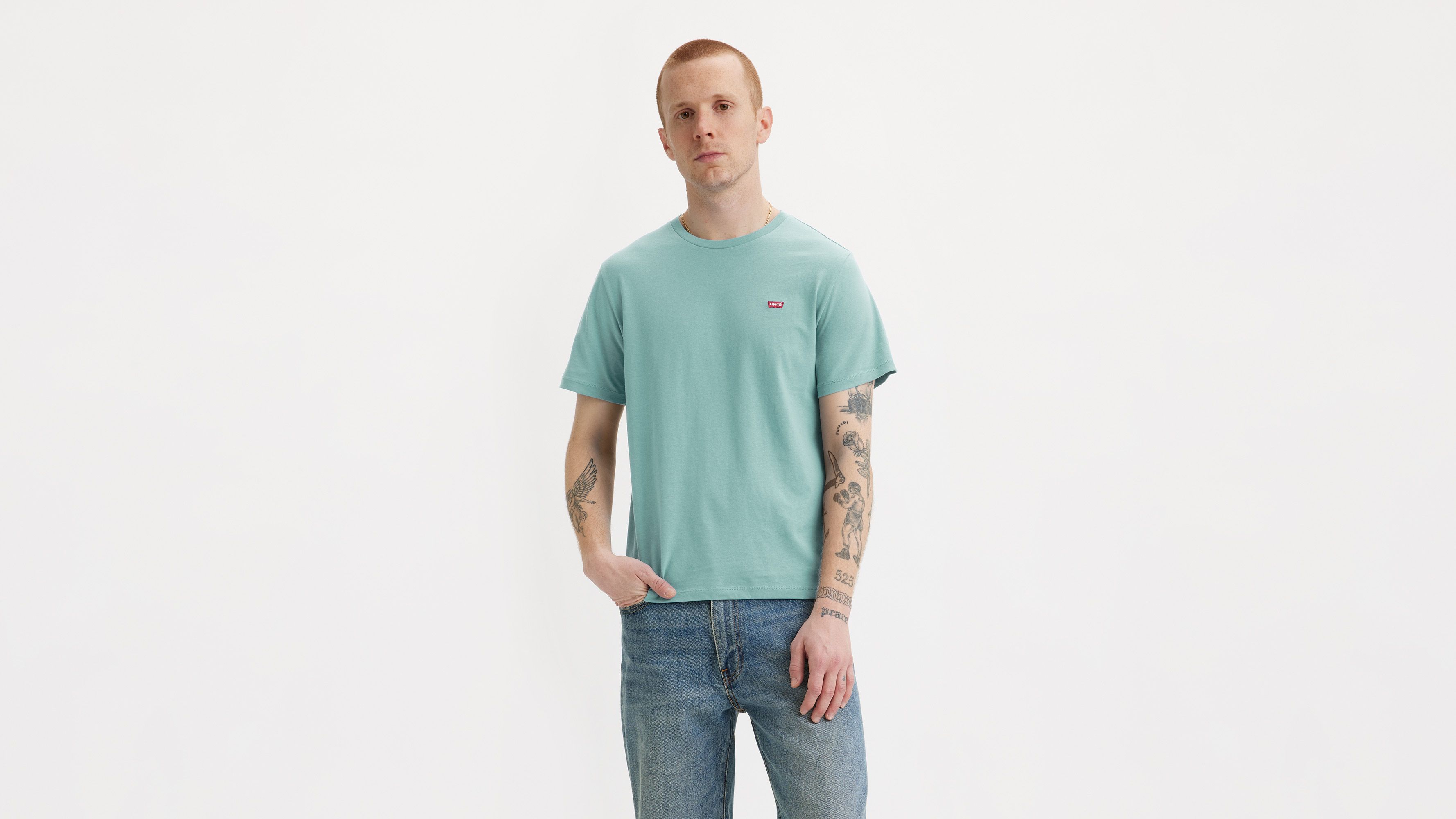 Classic Housemark Tee - Aquifer - Green