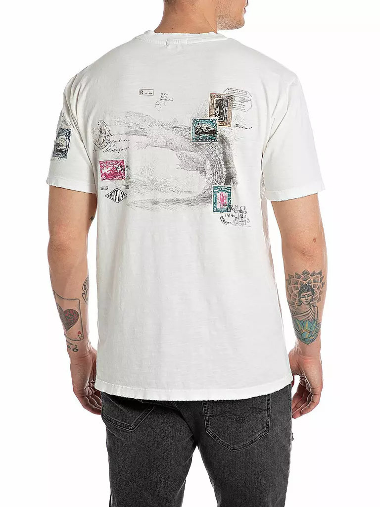 REPLAY T-Shirt  weiss