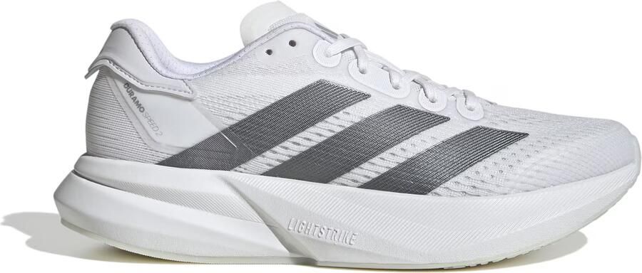 Adidas Performance Duramo Speed 2 hardloopschoenen wit grijs