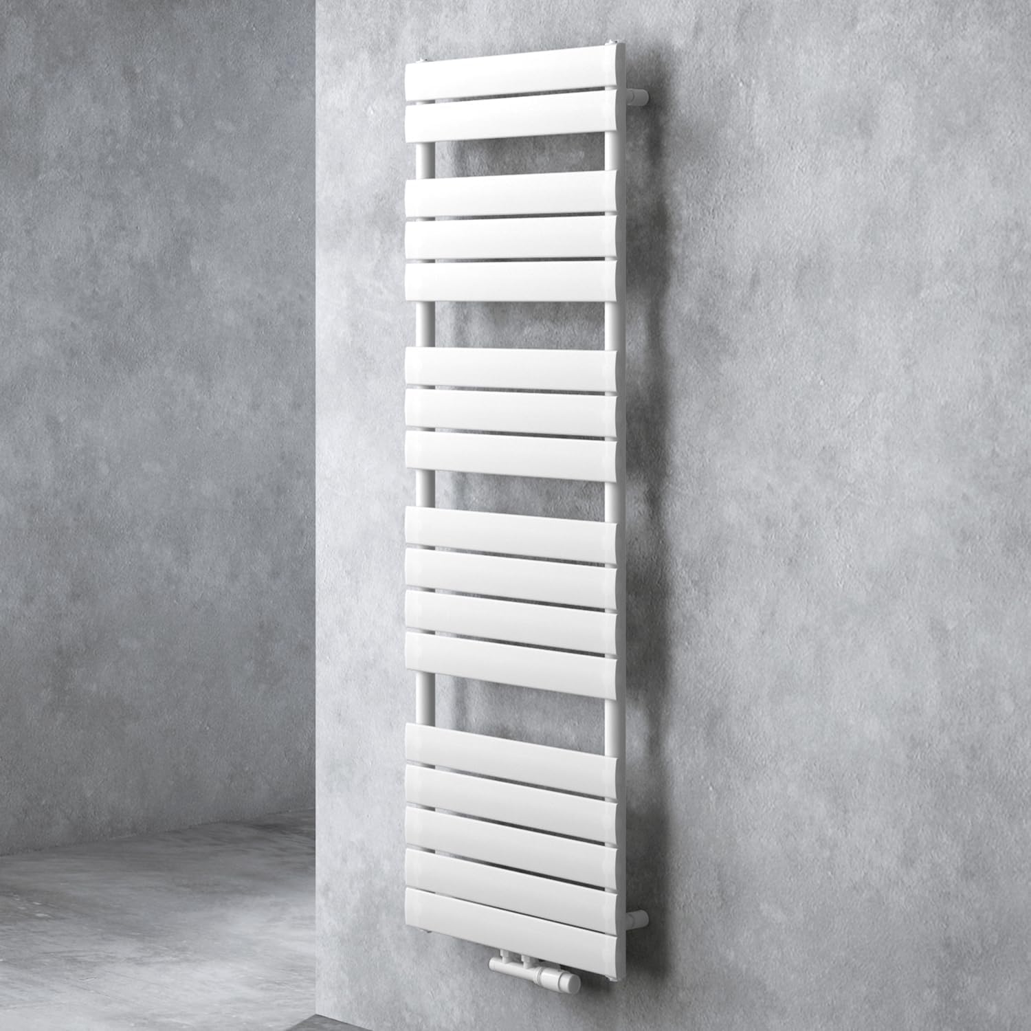 doporro Badheizkörper Heizkörper Bad Design Badheizung Flachheizkörper 160x50cm Weiß Paneelheizkörper Einlagig Horizontal 2in1 Mittelanschluss oder Seitenanschluss FH