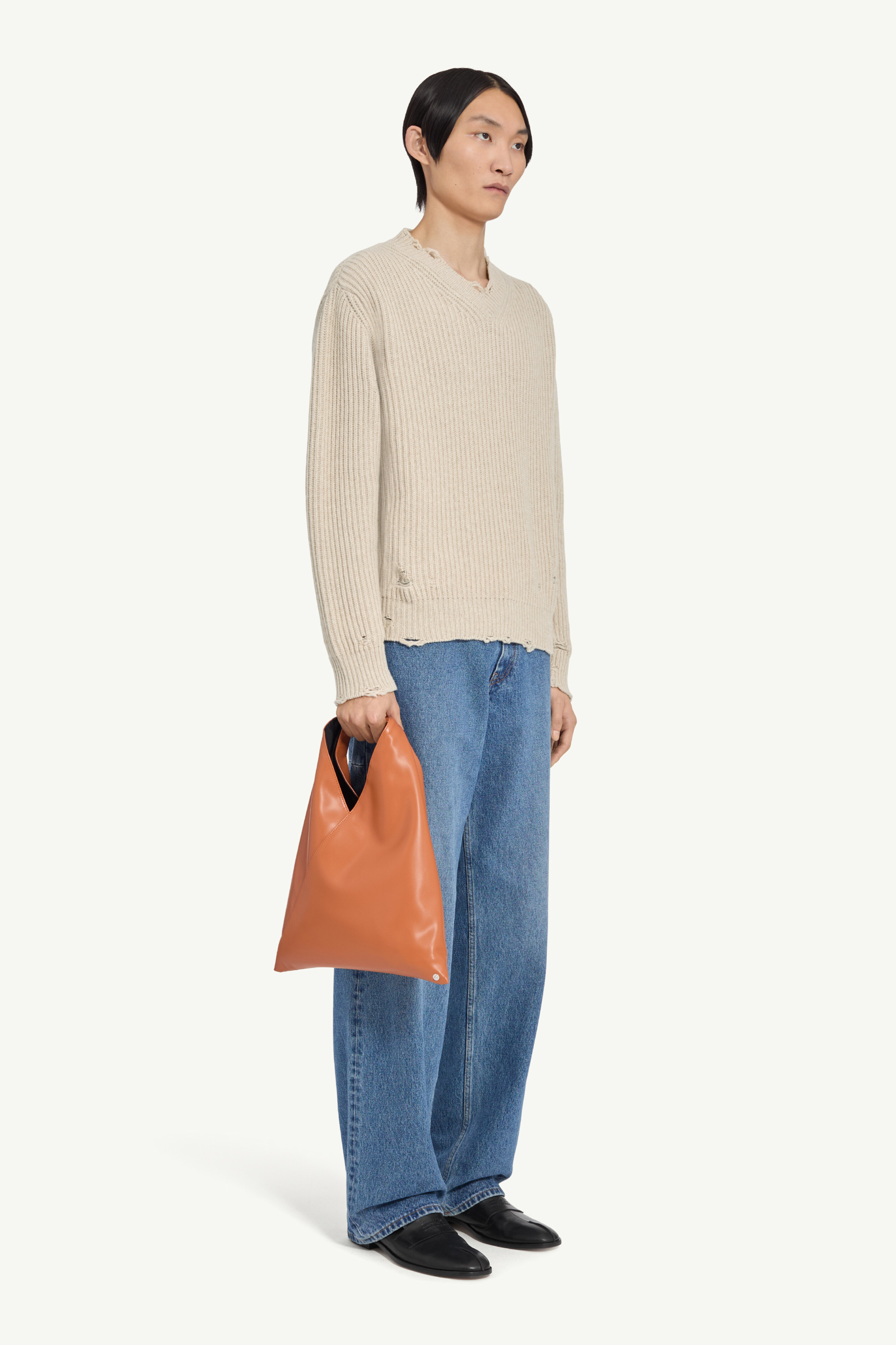 Pull en laine côtelée pour femme | MM6