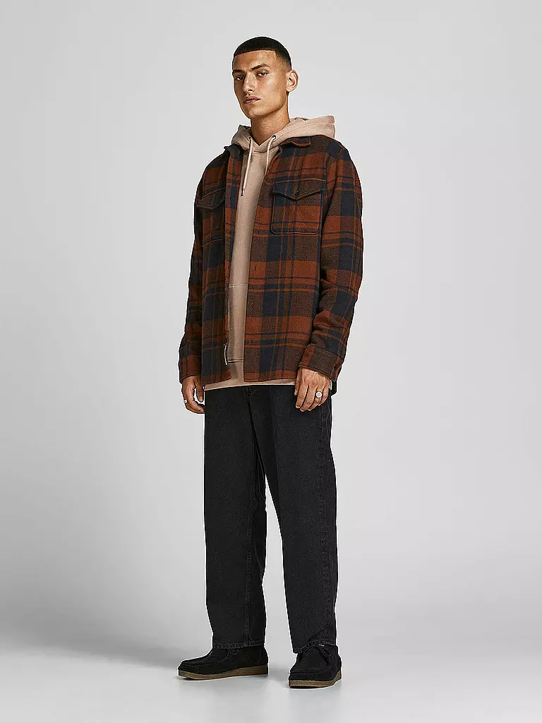 JACK & JONES Kapuzensweater - Hoodie JJEORGANIC  beige