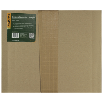 Kleurstaal lattenwand Decowall Acoustic brons eiken 18x30cm