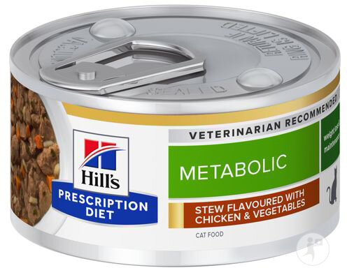 Hill's Pet Nutrition Prescription Diet Métabolique Féline Mijoté Poulet Et Légumes 24x82g