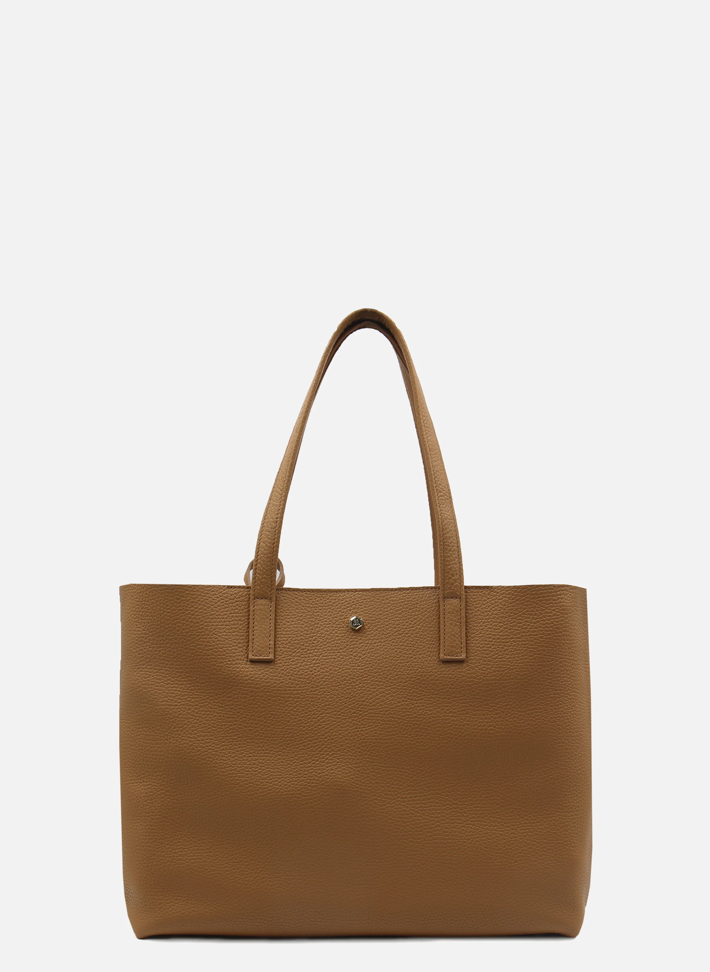 Sac cabas cuir grainé souple | Marron