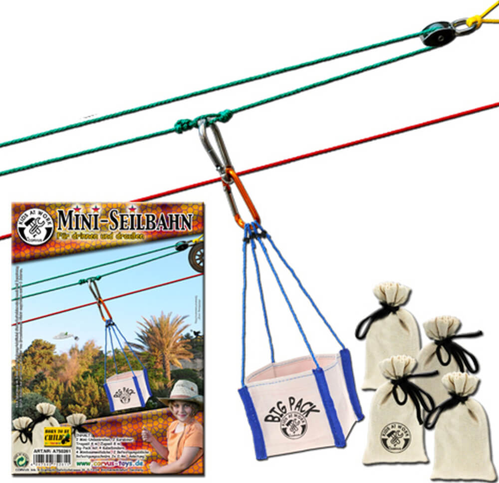 CORVUS Kids at Work - Mini-Seilbahn, ab 8 Jahre