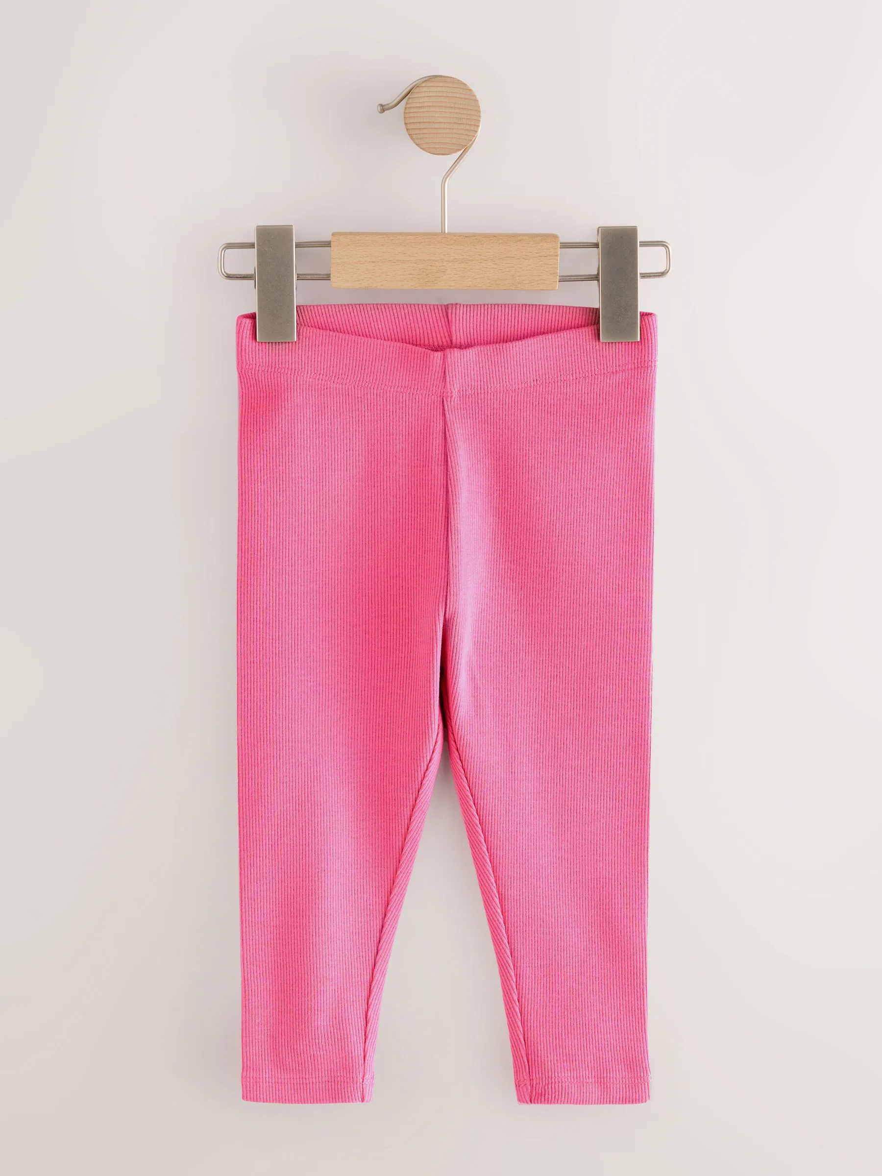 Regenboog - Verpakking van 5 geribbelde Leggings (3mnd -7jr)