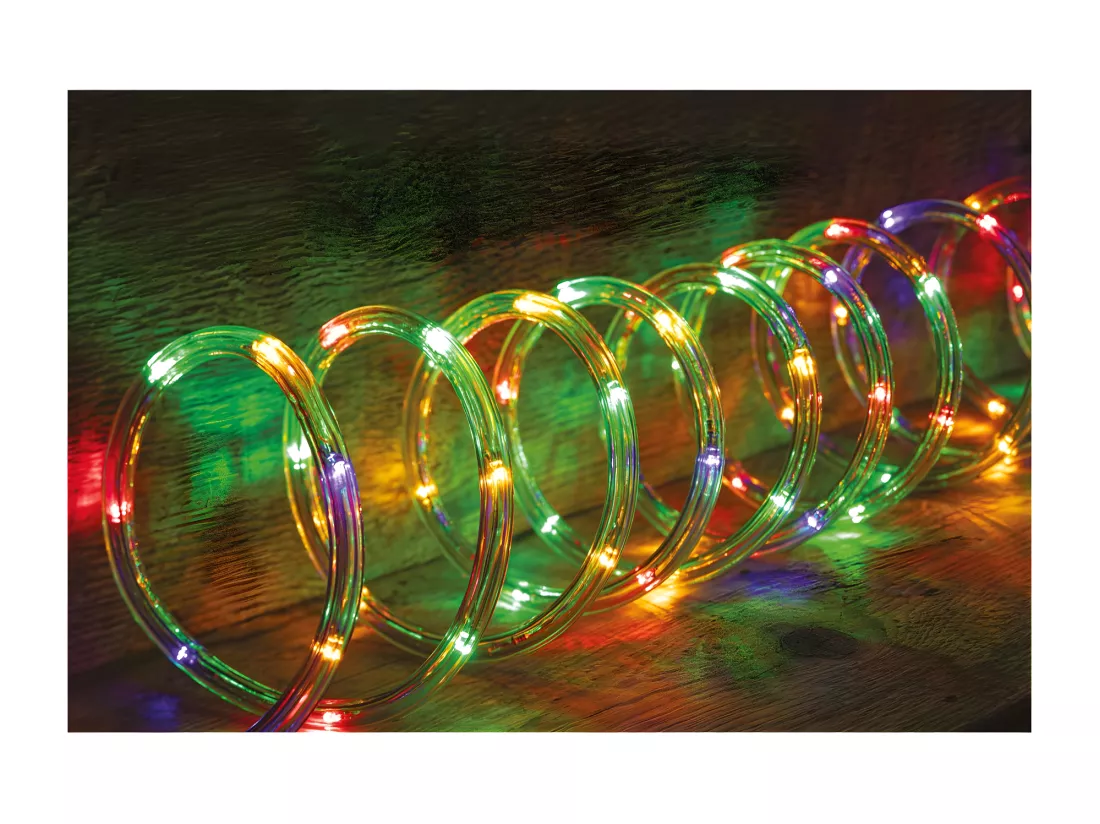 Guirlande Lumineuse Extérieur Tube 24 m 432 LED Multicolore 8 jeux de lumière