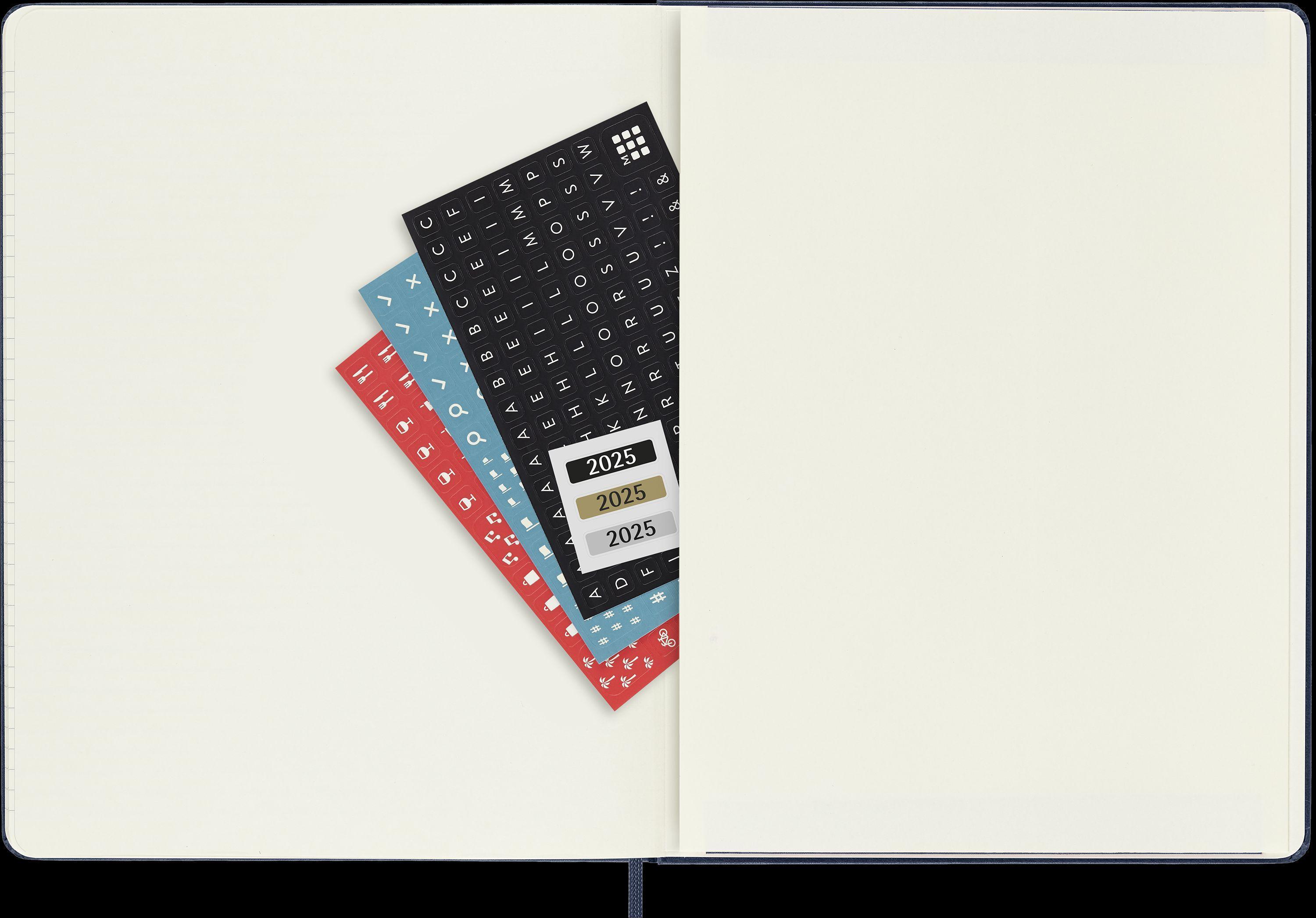 Moleskine 12 Monate Wochen Notizkalender 2025, XL