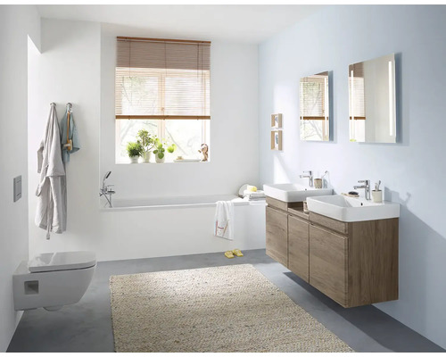 GEBERIT Renova Plan wandclosetset, randloos, glanzend wit met toiletzitting CG04005000