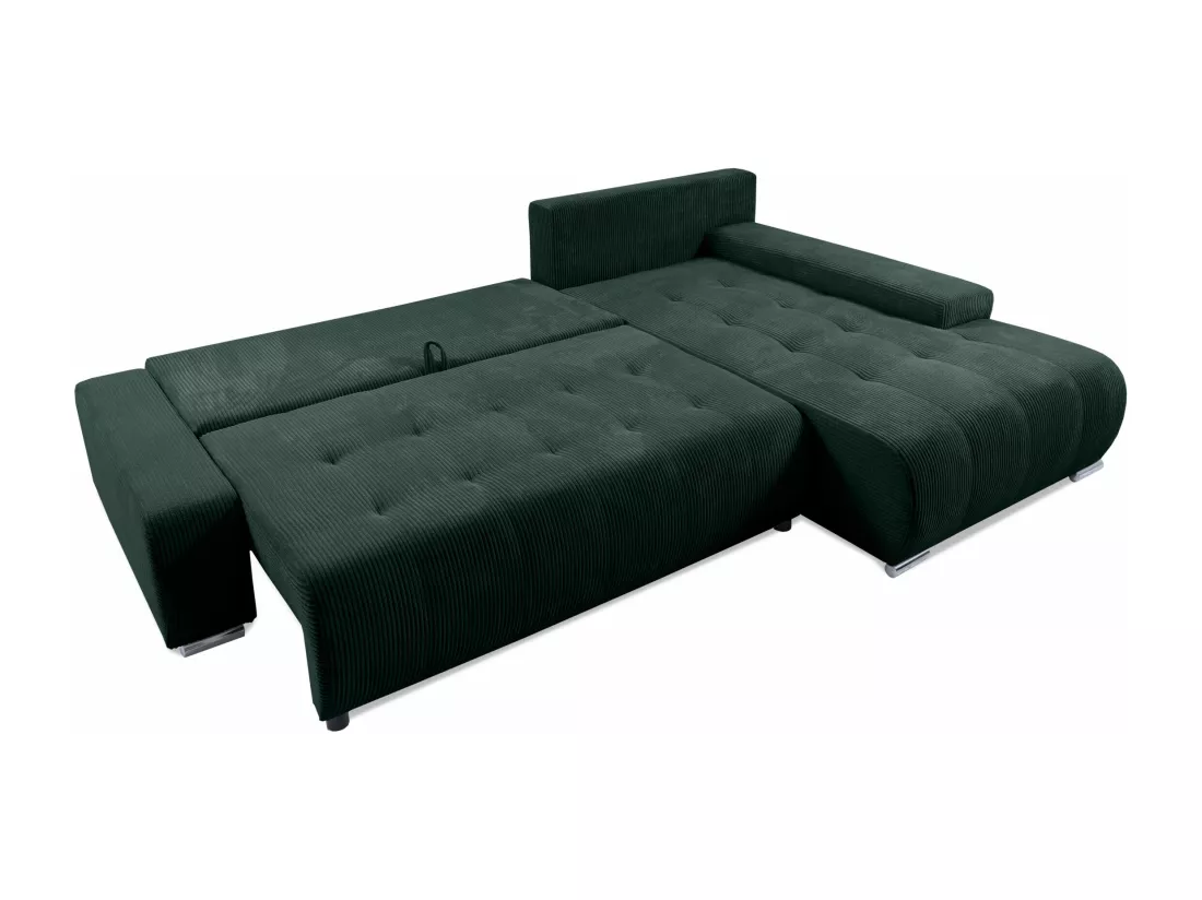 CANAPÉ D'ANGLE avec coffre de rangement Tragel L, vert