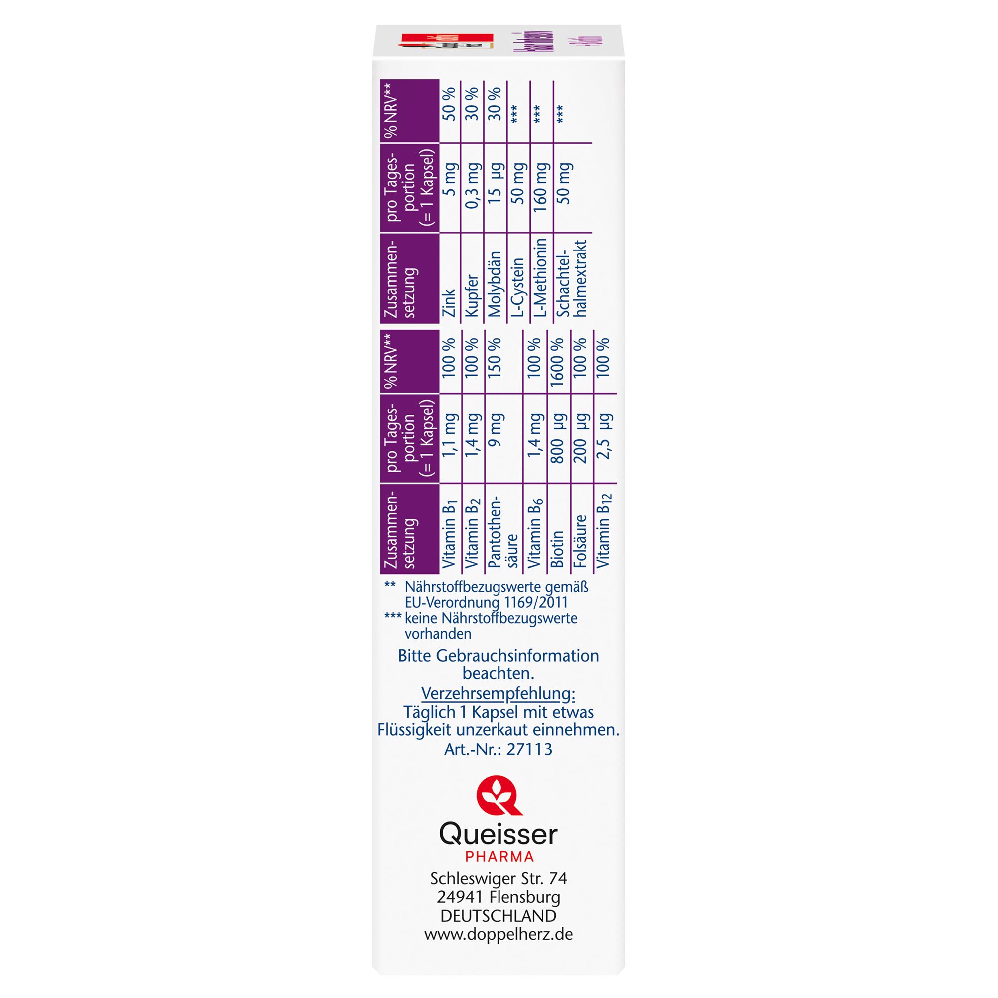 Doppelherz® aktiv Haar Intensiv + Biotin