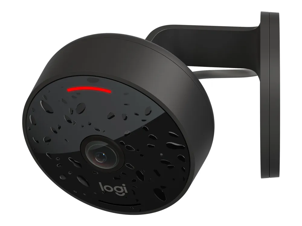Logitech® | Circle View - Netværksovervågningskamera - udendørs, indendørs - vejrbestandig - farve (Dag/nat) - 1920 x 1080 - 1080p - audio - trådløs - WiFi