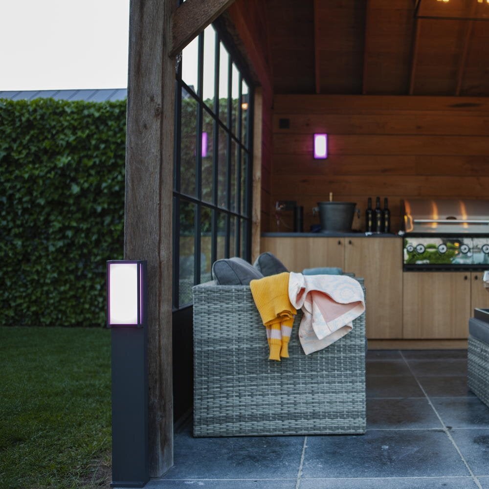 LED-padverlichting Qubo in antraciet 16W 1200lm IP54