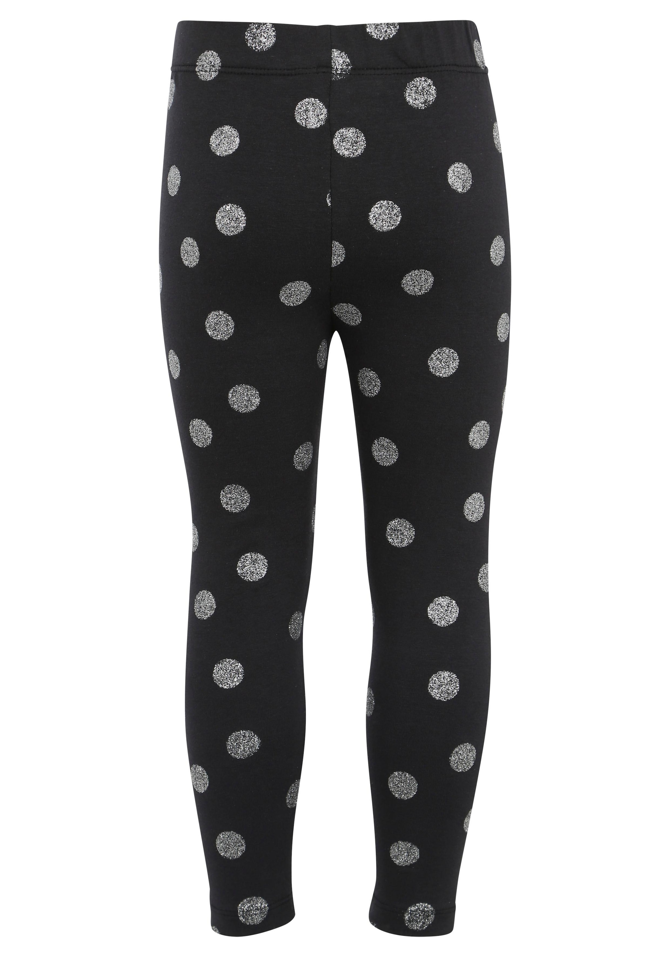 KIDSWORLD Leggings »2er Pack Leggings, mit Sternen-Print«  mit Glitzerdruck