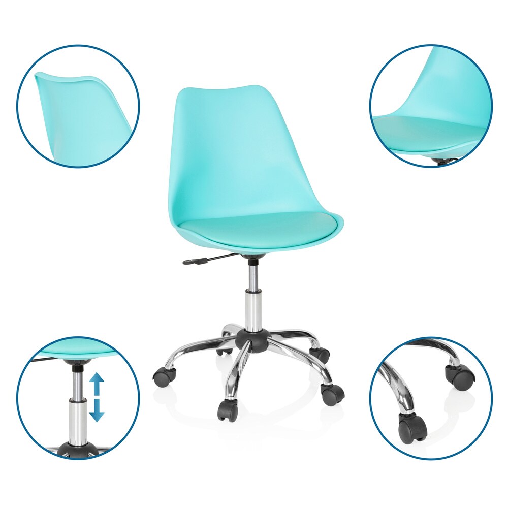 Home Office Bürostuhl FANCY PRO Kunstleder ohne Armlehnen hjh OFFICE