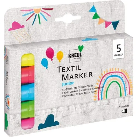 KREUL Textil Marker medium Junior 5er Set