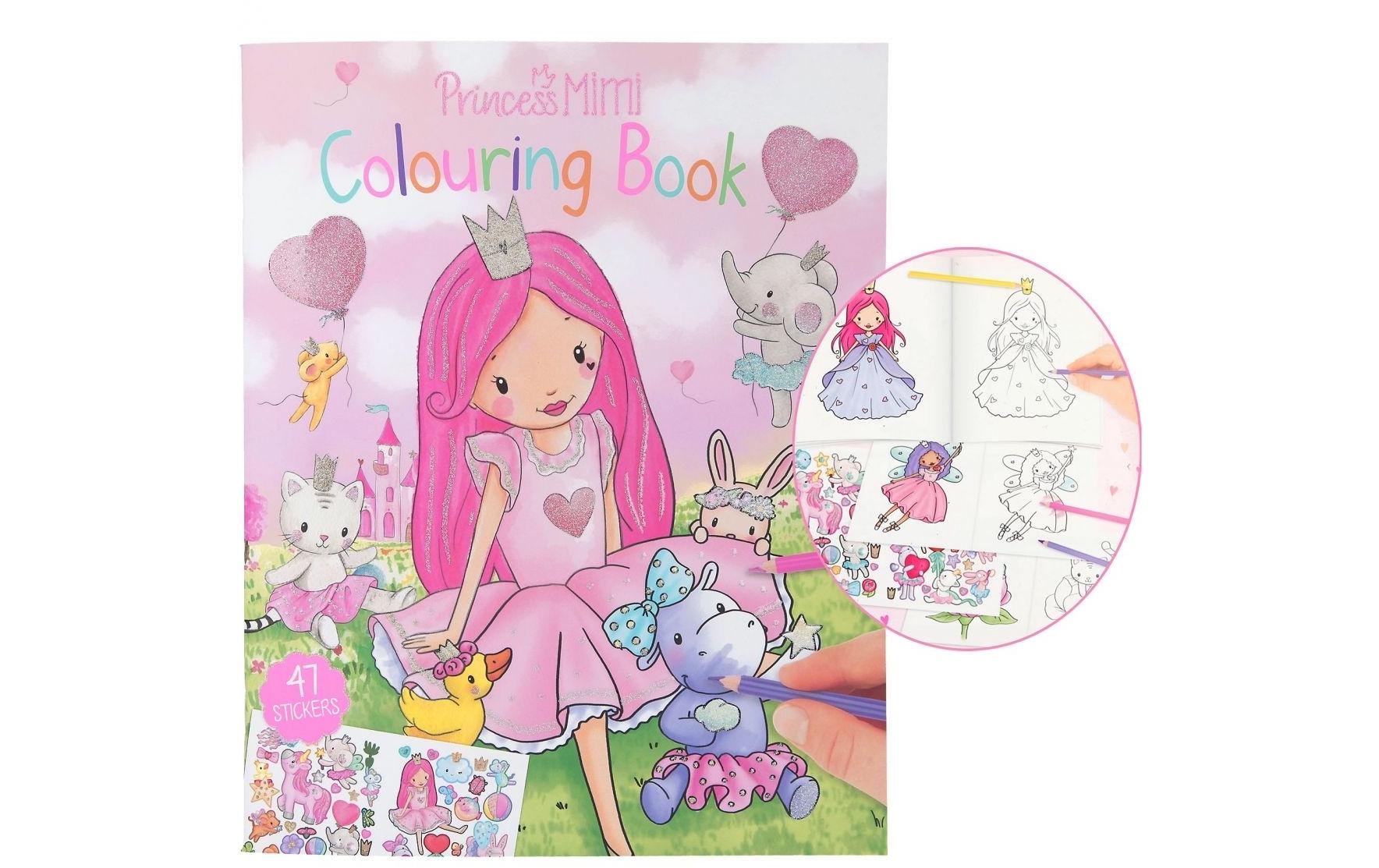 Malbuch Prinzessin Mimi 24 SeitenMalbuch für Mädchen