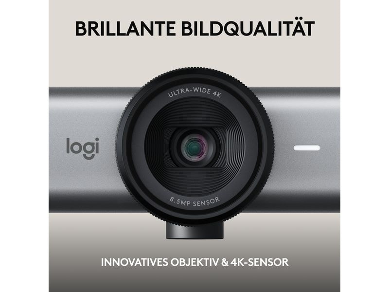 Logitech Webcam MX Brio 705 for Business 4K-Business-Webcam mit KI-gesteuerten Funktionen und erstklassiger Bildqualität