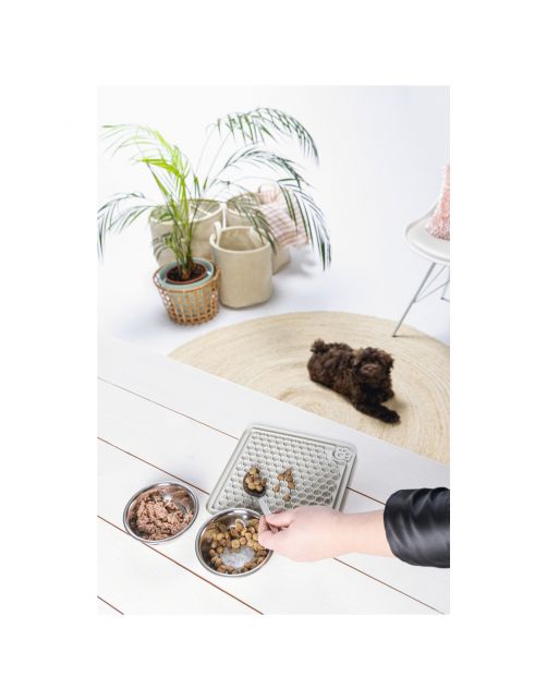Beeztees Puppy Likmat Diza - Hondenspeelgoed - 20x20 cm Grijs