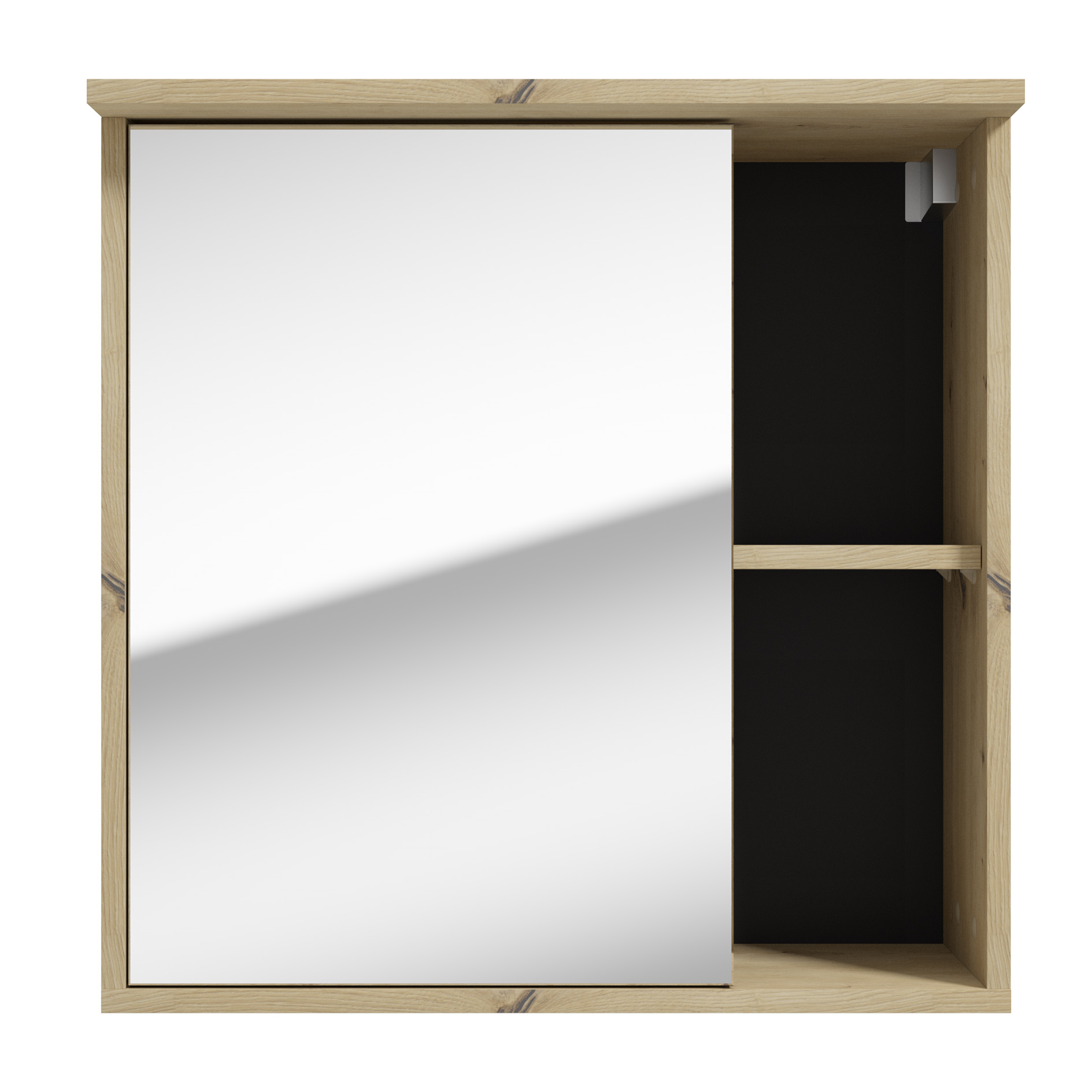 Spiegelschrank - Artisan Eiche - anthrazit - 60 cm breit