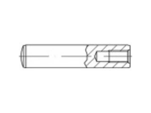 TOOLCRAFT 144776 Cylindersøm (Ø x L) 5 mm x 20 mm M3 Stål 100 stk