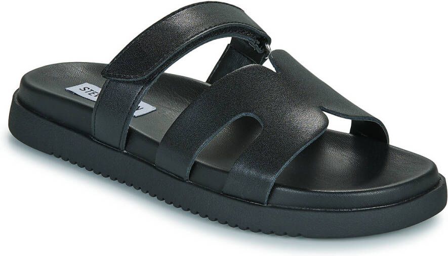 Steve Madden sandaaltjes van leer met klittenbandsluiting model 'Missile'
