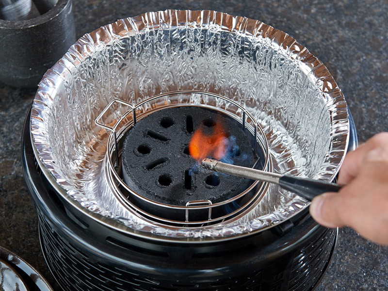 COBB Pro aluminiumgrijze tafelbarbecue