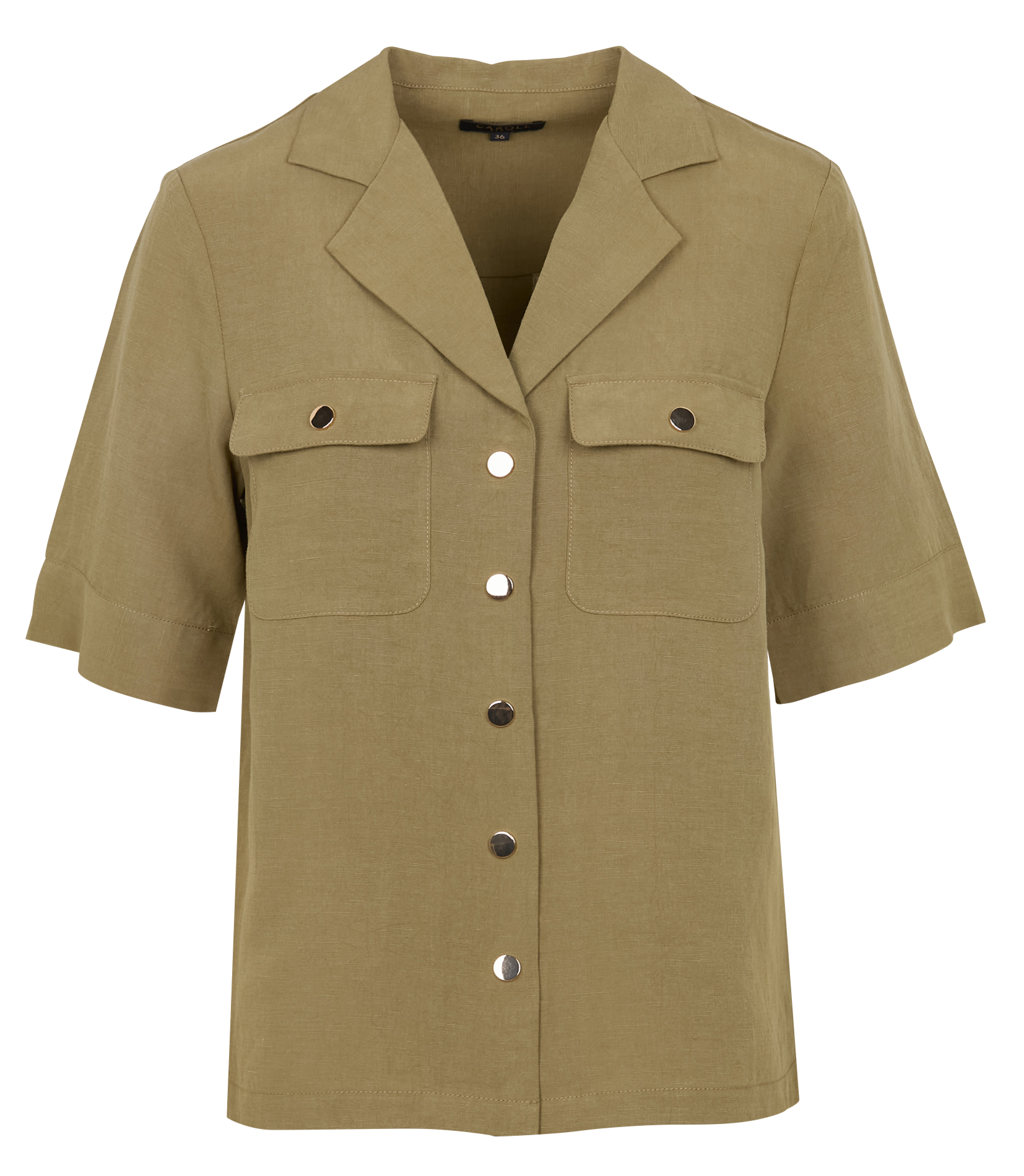 CARLO - Chemise col tailleur| Vert